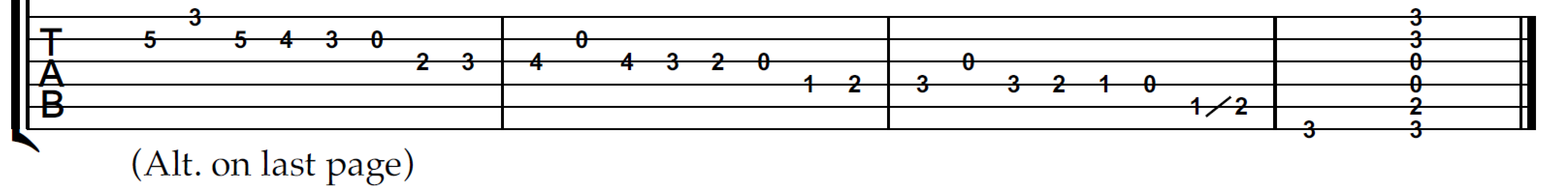 ('Bars 95-98 (this might first need 3 then 4 played on the B string, maybe).png', 'Bars 95-98 (this might first need 3 then 4 played on the B string, maybe)')